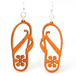 Tangerine Flip Flop Earrings