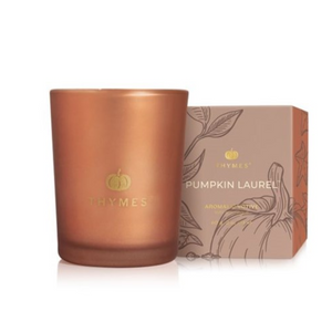 Small Pumpkin Laurel Votive Candle Small Pumpkin Laurel Votive Candle