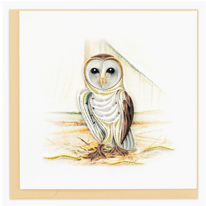 Quilled Barn Owl Card Quilled Barn Owl Card