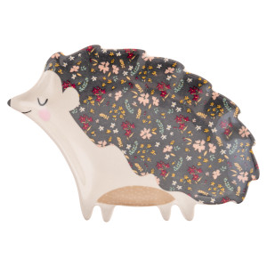 Hedgehog Calico Trinket Tray Hedgehog Calico Trinket Tray