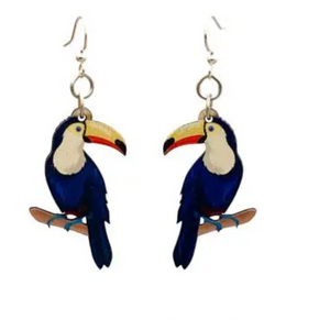 Toucan Wood Earrings
