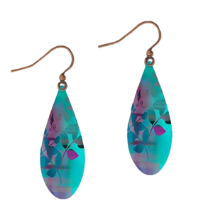 Dew Drop Cotton Candy Foliage Earrings