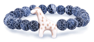 Trek Giraffe Tracking Bracelet -  River Blue Trek Giraffe Tracking Bracelet -  River Blue