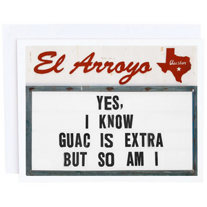 Guac Is Extra Card