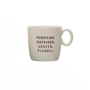 Stoneware Pumpkins Hayrides Mug Stoneware Pumpkins Hayrides Mug