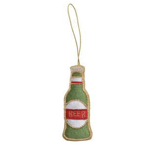 Fabric Beer Bottle Ornament Fabric Beer Bottle Ornament