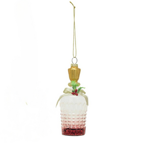 Red Decanter Glass Ornament Red Decanter Glass Ornament