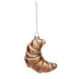 Croissant Glass Ornament Croissant Glass Ornament