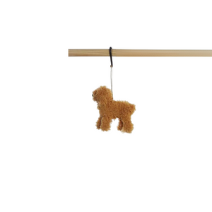 Orange Furry Poodle Ornament Orange Furry Poodle Ornament
