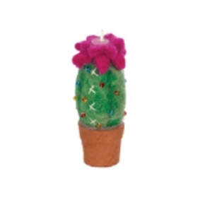 Beaded Cactus Pink Flower Ornament Beaded Cactus Pink Flower Ornament