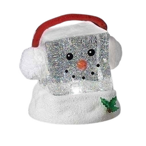 Swirl Snowman Cube Water Lantern Swirl Snowman Cube Water Lantern