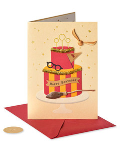 Harry Potter Cake Birthday Card Harry Potter Cake Birthday Card
