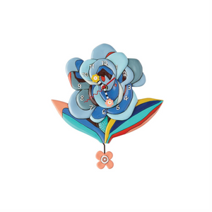 Blue Bloom Wall Clock Blue Bloom Wall Clock
