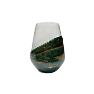 Jade Resin Stemless Wine Glass