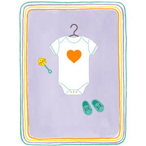 Baby Felt Onesie Card