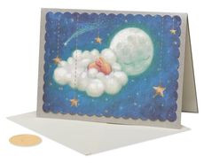 Stars And Moon Baby Card