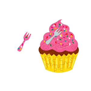 Cupcake Puzzle Birthday Card Cupcake Puzzle Birthday Card