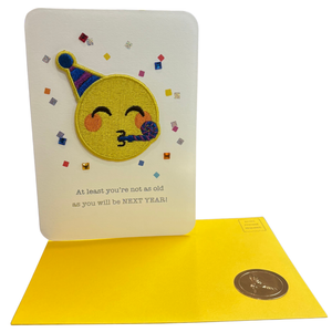 Emoji Patch Birthday Card
