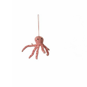 Pink Octopus Felt Ornament Pink Octopus Felt Ornament