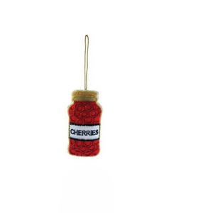 Jar of Cherries Cotton Ornament Jar of Cherries Cotton Ornament