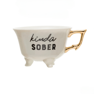Kinda Sober Footed Teacup Kinda Sober Footed Teacup