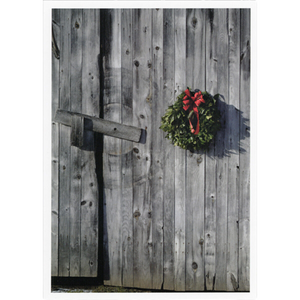 Wreath on Barn Boxed Cards Wreath on Barn Boxed Cards