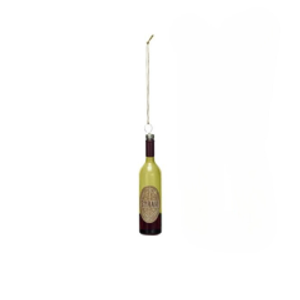 Syrah Glass Wine Bottle Ornament Syrah Glass Wine Bottle Ornament