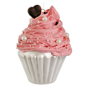 Pink Frosting Cupcake Ornament
