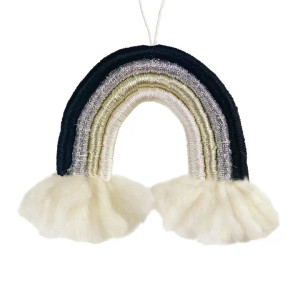 Black & White Rainbow Wrap Ornament Black & White Rainbow Wrap Ornament