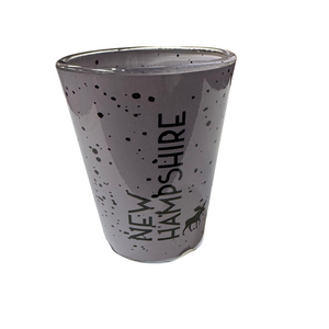 NH Speckled Purple with Moose Shot Glass NH Speckled Purple with Moose Shot Glass