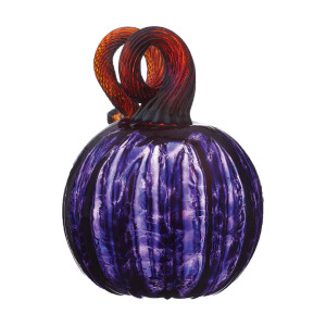 3in Purple Round Pumpkin 3in Purple Round Pumpkin