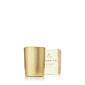 Frasier Fir Guilded Votive Gold Candle Frasier Fir Guilded Votive Gold Candle
