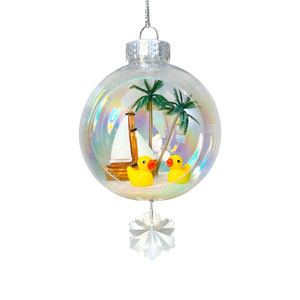 Ornament With Crystal Duckie Love