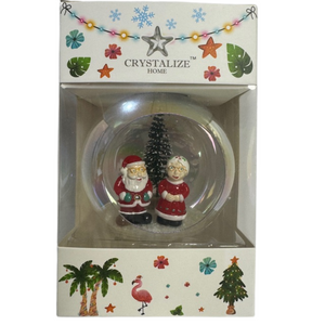 Ornament Crystal Santa & Mrs. Claus