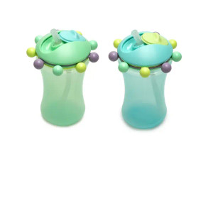 Abacus Mint/Blue Sippy Cup Set Abacus Mint/Blue Sippy Cup Set