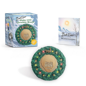 Bob Ross Happy Little Christmas Wreath