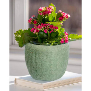 4 Inch Celadon Felt Planter 4 Inch Celadon Felt Planter