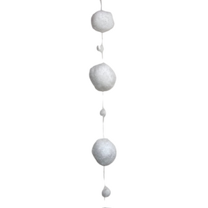 White Large Snowball Garland White Large Snowball Garland