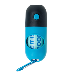 Dog Poop Bags with Flashlight- Blue Dog Poop Bags with Flashlight- Blue