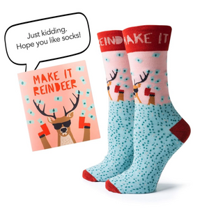 Make it Reindeer Holiday Card Sock Set Make it Reindeer Holiday Card Sock Set