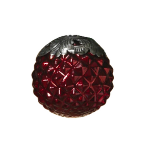 Red Spikey Glass Ornament Red Spikey Glass Ornament