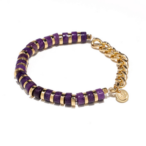 Amethyst Bar Chain Bracelet Amethyst Bar Chain Bracelet