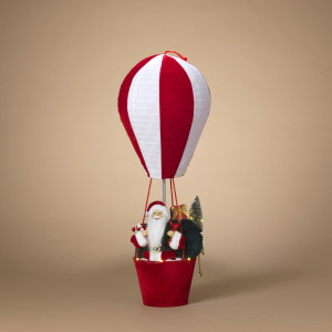Lighted Musical Collapsible Santa Balloon Lighted Musical Collapsible Santa Balloon