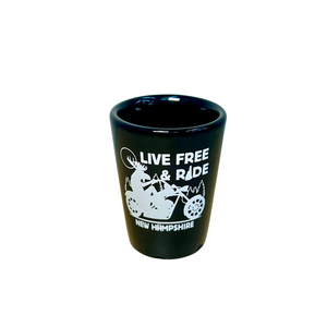 Moose on A Motorcycle Shot Glass Moose on A Motorcycle Shot Glass