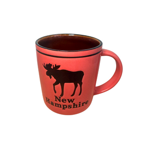 Pink NH Moose Stoneware Mug Pink NH Moose Stoneware Mug