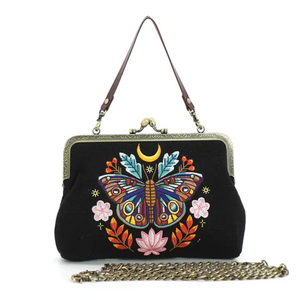 Vintage Moon Moth Kisslock Bag Vintage Moon Moth Kisslock Bag