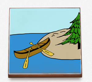 Canoe on Lake Trivet Canoe on Lake Trivet