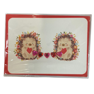 Hedgehog Couple Card