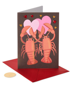 Lobsters Valentine's Day Card Lobsters Valentine's Day Card