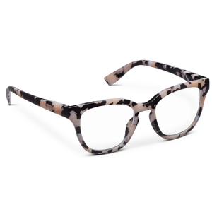 Betsy Black Marble Blue Light Glasses 2.00